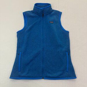 Patagonia Women's Better Sweater Vest Size Large Fleece Full Zip Blue